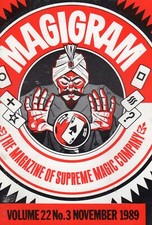 *WOW RARE SUPREME MAGIC MAGAZINE MAGICGRAM VOL 22 NO 3 NOVEMBER 1989