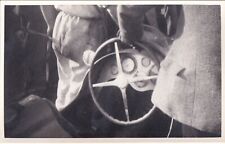 MASERATI SINGLE SEATER RACE CAR STEERING WHEEL & FACIA PHOTOGRAPH.