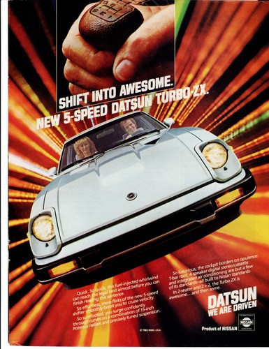1983 silver datsun 280 - 1983,