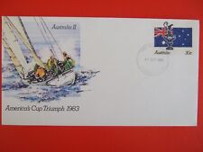  FIRST DAY COVER- AUSTRALIA II AMERICA'S CUP TRIUMPH 1983