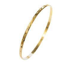 Gold Solid Slave Bangle 9