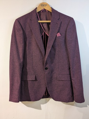 Men burgundy jacket chest - burgundy,