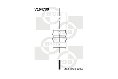 Intake valve fits - intake,
