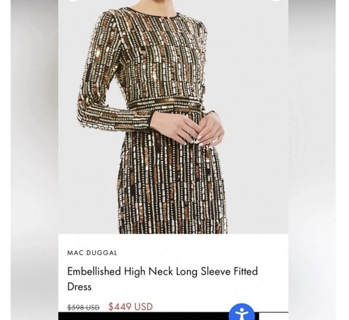 Mac duggal 93590 - 93590, longsleeve