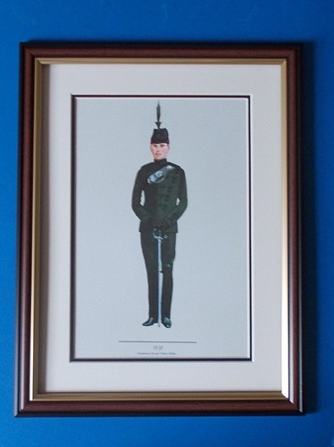 British army framed print - army,