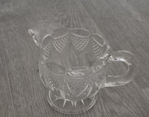 Glass vintage gravy jug - glass,