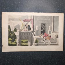 Original c1821 Doctor Syntax Rowlandson Illustration Syntax Star Gazing 