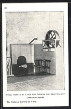 AK Carmarthenshire, Wheel worked by a dog for turning the roasting spit, Curious 