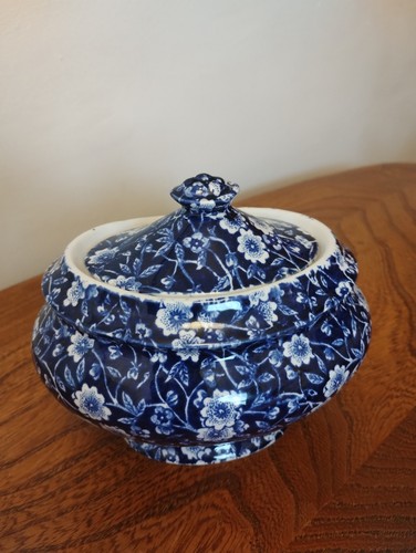 Vintage burleigh calico lidded - vintage,