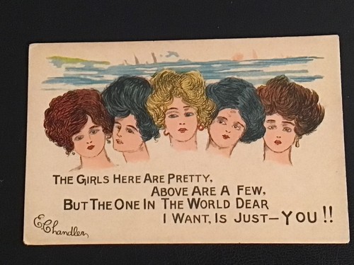 Early vintage comic seaside - comic,