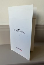 Concorde British Airways Menu Manchester Toronto VGC