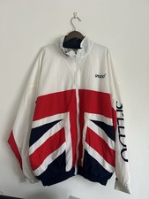Vintage 80s 90s Speedo Union Jack Windbreaker Jacket M Triathelite UK Made