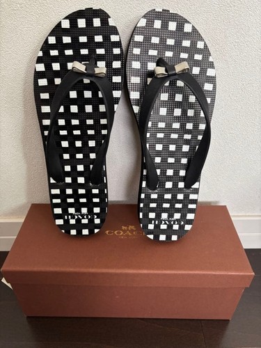 Coach beach sandals black - coach,