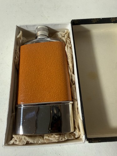 Vintage leather wrapped metal - vintage,
