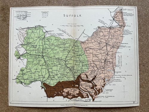 Antique geological map - , of