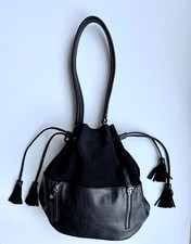 Massimo Dutti Bucket Bag Black
