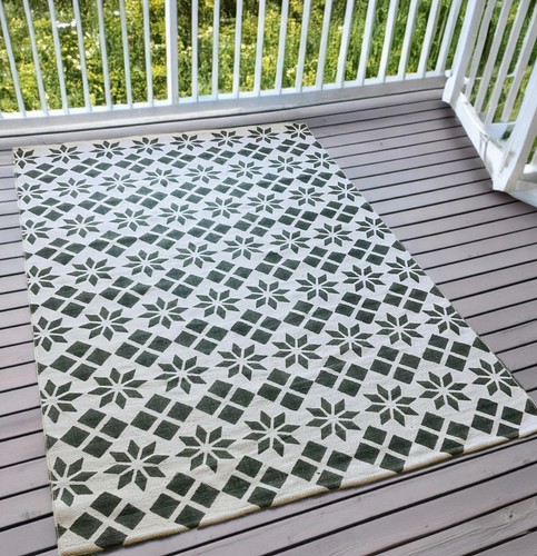 Dark green rug - dark,