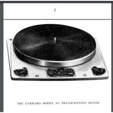 Garrard 301 turn table record