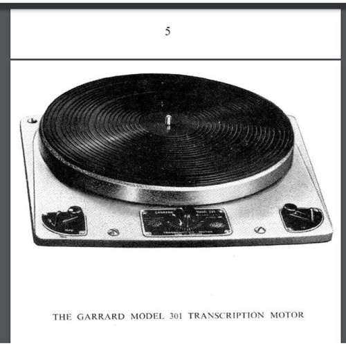 Garrard 301 turn table record