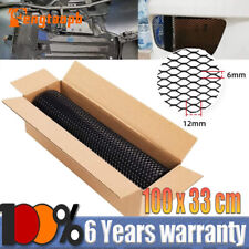 Universal Honeycomb Mesh Black Car Bumper Mesh Grill Net Vent Racing Grille NEW