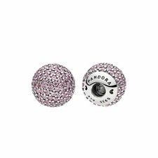PANDORA Silver & Pink CZ Open