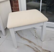 Vintage STOOL Seat Makeup Chair White -L 48 X  D 38cm x H 42cm 