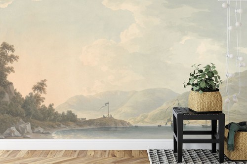 Rural vintage painting - painting, scenic