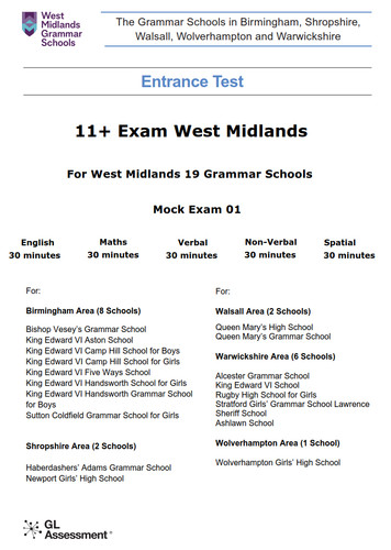 West midlands grammar schools - midlands,