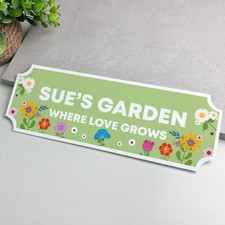 Garden Welcome Signs Personalised Outdoor Garden Shed Sign Yard Patio Wall Fence