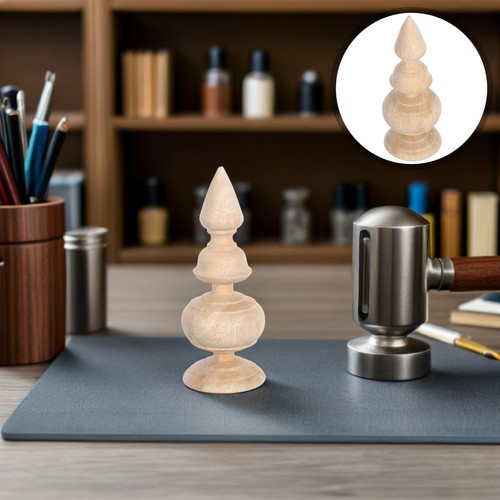 Decorative wood post - wood, finial