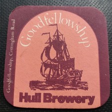 Hull Brewery Beer Mat Uk Cat