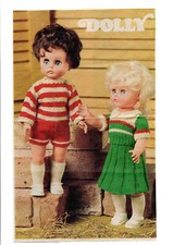 Knitting pattern copy 3825.   Dolls clothes for 13'' dolls.  4ply