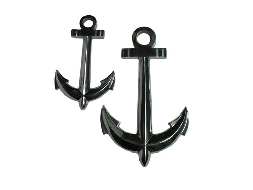 Metal ship anchor large - ship, of
