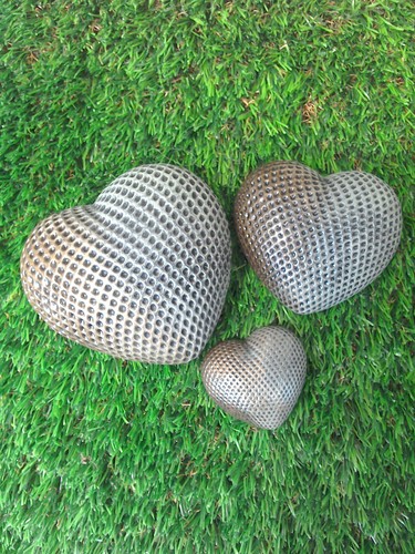 Heart stone garden - heart, ornament