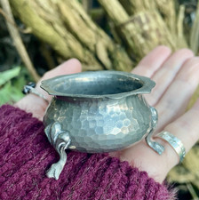 Small pewter cauldron 1880 - pewter,