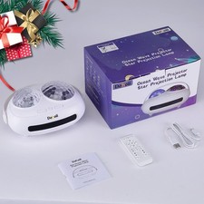 Ocean Wave Projection Star projection Lamp - White Gift Ideal Christmas