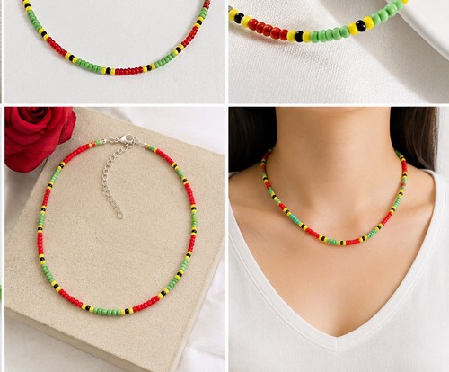 Handmade rasta seed bead - rasta,