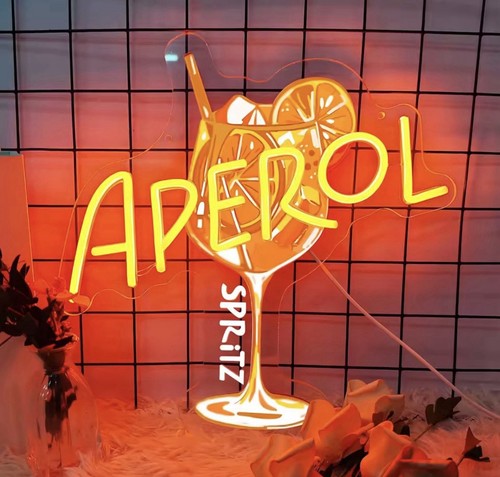 Aperol spritz neon sign led - aperol,
