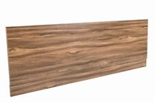 1700 mm Walnut Effect Front Straight Wrapped Wood Bath Panel