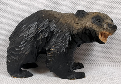 Vintage black forest bear - black,