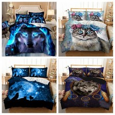 Soft Wolf Quilt Duvet Cover