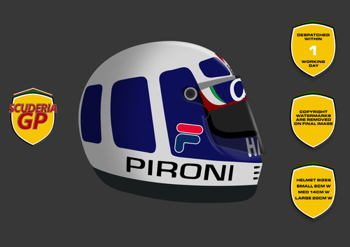 Didier pironi helmet - didier,