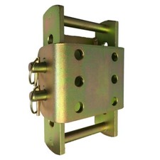 Adjustable Tow Hitch Drop Plate 2 Pin For Land Rover 4x4 Towing Towbar