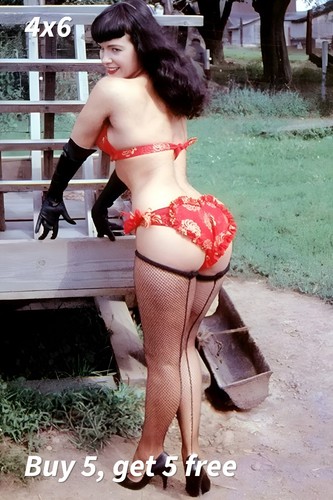 Bettie page 4x6 photo classic - 4x6,