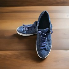 HUGO BOSS LIMITED EDITION VEGAN TRAINERS IN PINATEX IN BLUE - SIZE UK10 EU44