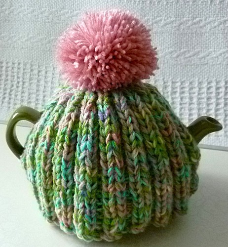 Hand knitted tea cosy small - cosy,