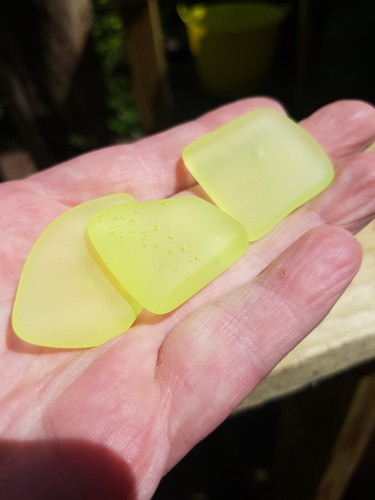 Uranium glass faux - sea,