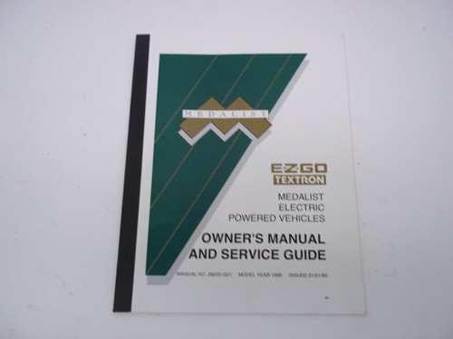 Owners manual service - ez-go,