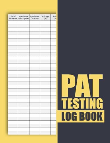 Pat testing log book - testing,