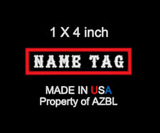 CUSTOM NAME PATCH EMBROIDERED
